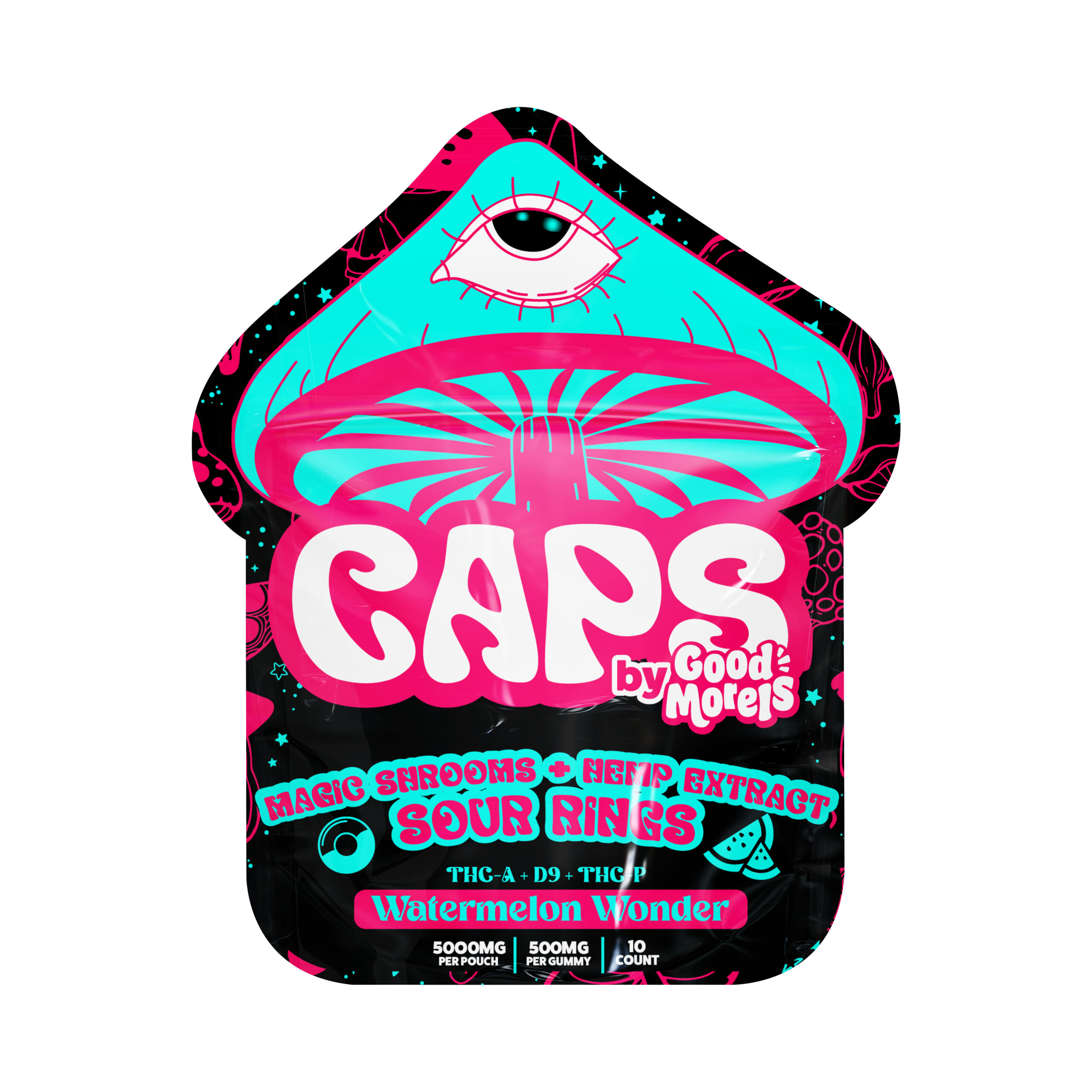 CAPS Magic Shrooms + Hemp Extract Sour Rings – Watermelon Wonder – CAPS ...